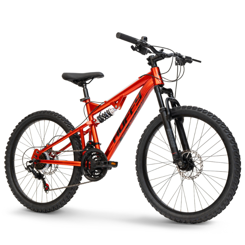 24" Huffy Marker Kids’ Mountain Bike (Age 8–12) – Full Suspension