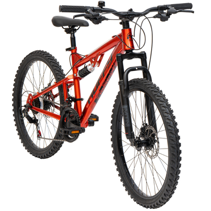 24" Huffy Marker Kids’ Mountain Bike (Age 8–12) – Full Suspension