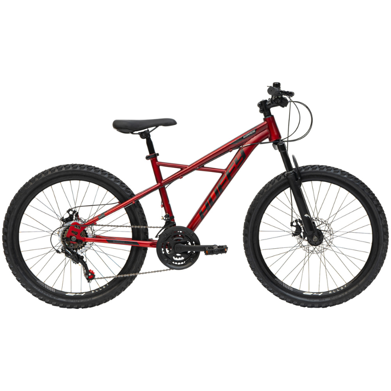 24" Men’s Mountain Bike | Hardtail MTB with 21-Speed Gears & Suspension