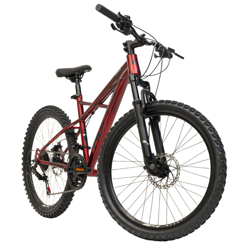 24" Men’s Mountain Bike | Hardtail MTB with 21-Speed Gears & Suspension