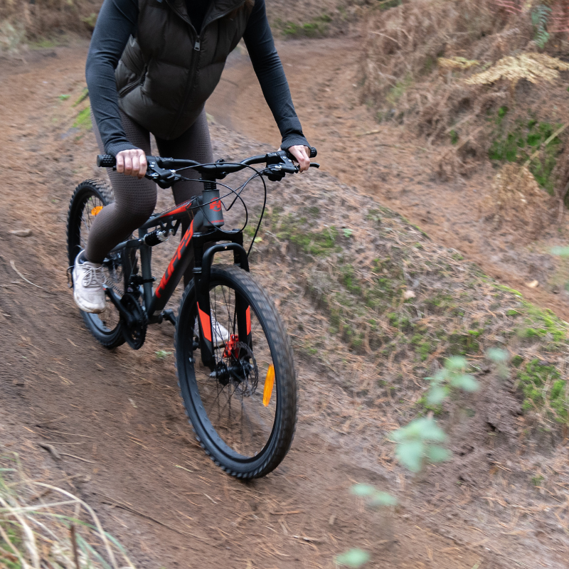 24" Huffy Marker MTB (Age 8-12) – Full-Suspension Trail Bike Gunmetal Grey