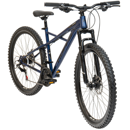 27.5" Huffy Korros Bike for Ages 13+ | Hardtail MTB with 21 Speeds | Blue