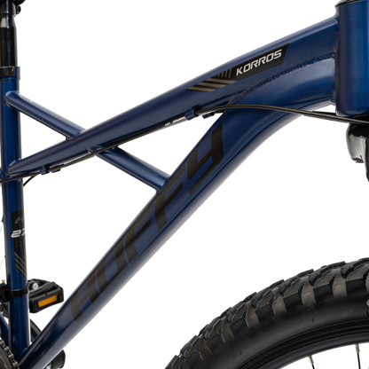 27.5" Huffy Korros Bike for Ages 13+ | Hardtail MTB with 21 Speeds | Blue