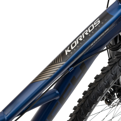27.5" Huffy Korros Bike for Ages 13+ | Hardtail MTB with 21 Speeds | Blue