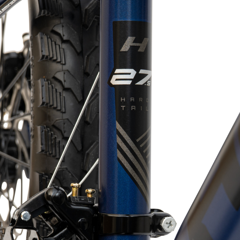 27.5" Huffy Korros Bike for Ages 13+ | Hardtail MTB with 21 Speeds | Blue