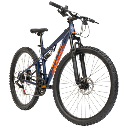27.5" Huffy Marker MTB (Age 13+) – Full-Suspension Adventure Bike Blue