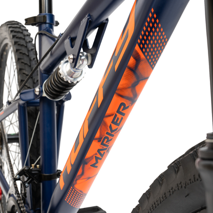 27.5" Huffy Marker MTB (Age 13+) – Full-Suspension Adventure Bike Blue