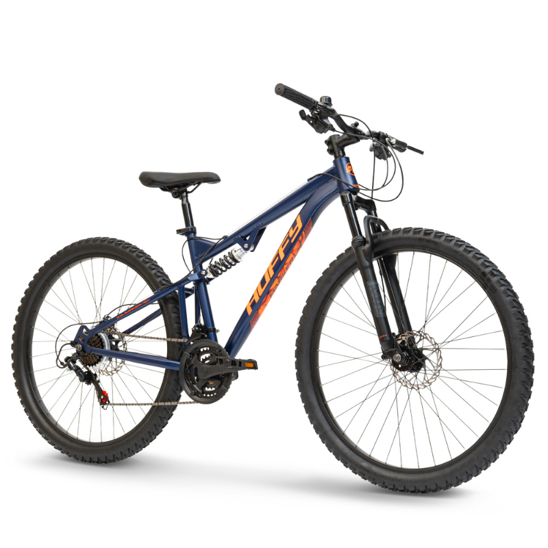 27.5" Huffy Marker MTB (Age 13+) – Full-Suspension Adventure Bike Blue