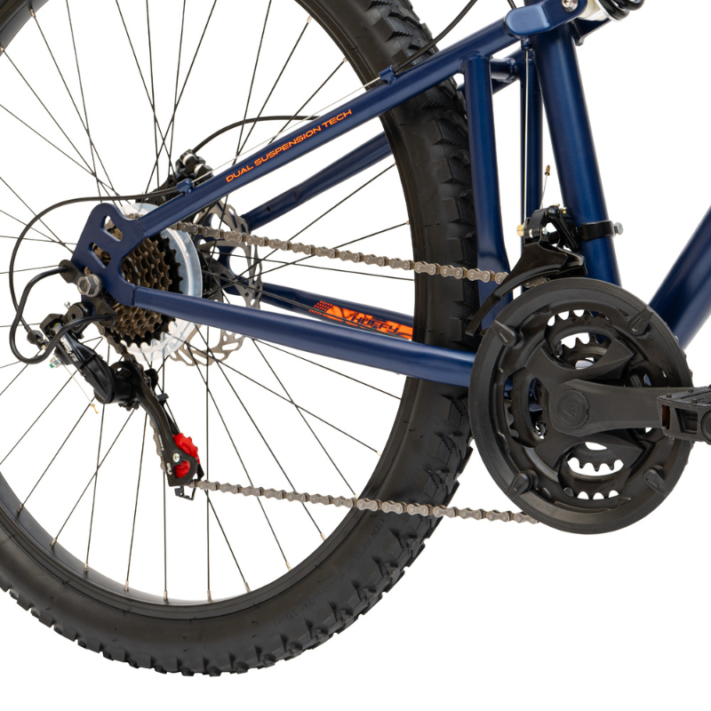 27.5" Huffy Marker MTB (Age 13+) – Full-Suspension Adventure Bike Blue