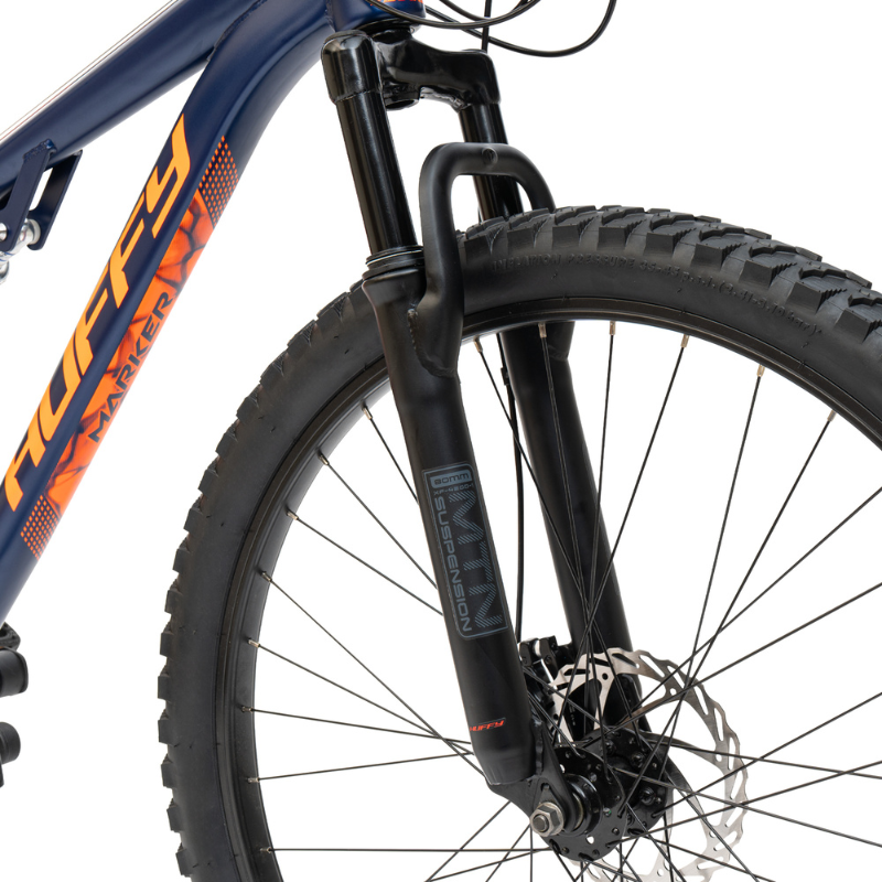 27.5" Huffy Marker MTB (Age 13+) – Full-Suspension Adventure Bike Blue