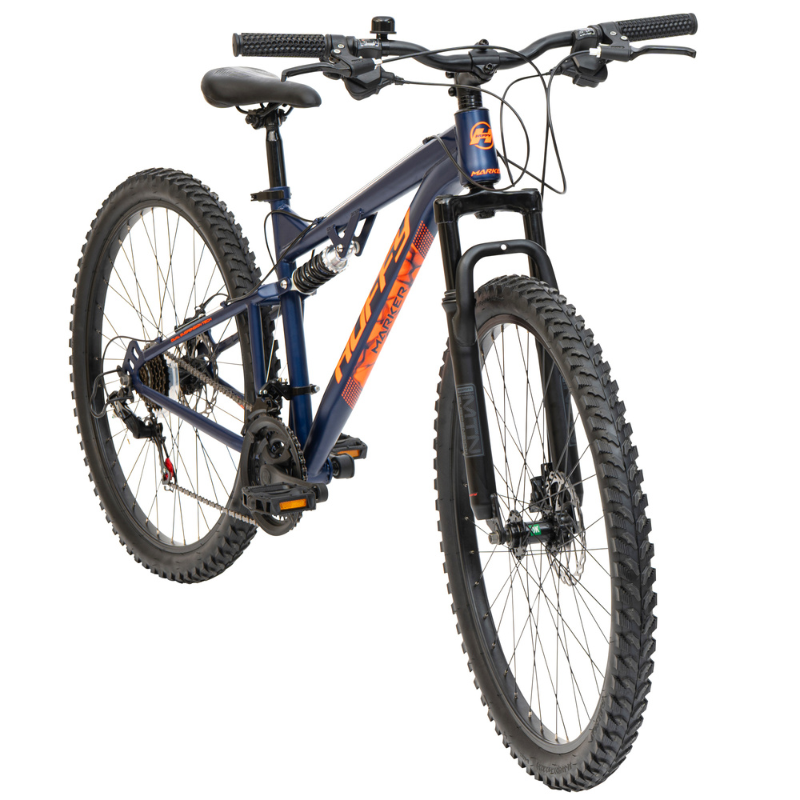 27.5" Huffy Marker MTB (Age 13+) – Full-Suspension Adventure Bike Blue