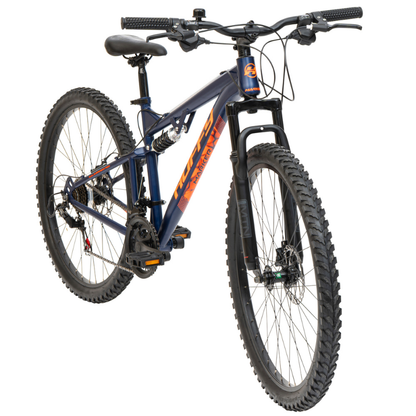 27.5" Huffy Marker MTB (Age 13+) – Full-Suspension Adventure Bike Blue