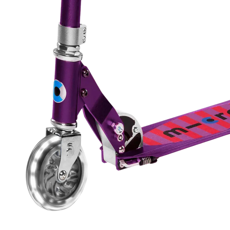 MICRO Sprite Classic LED Wheels Purple Scooter 5-12 years