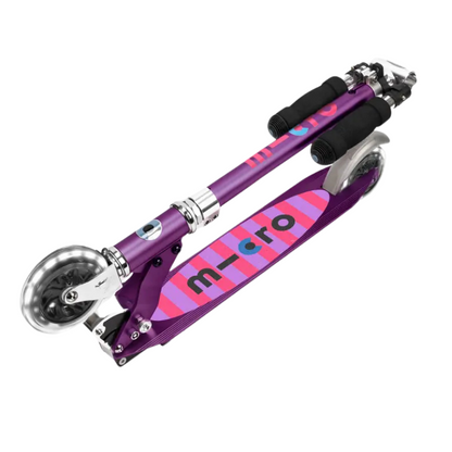 MICRO Sprite Classic LED Wheels Purple Scooter 5-12 years