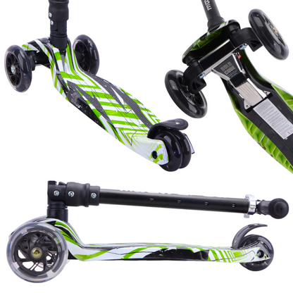 BOLDCUBE Kids Swift Green Big 3 Wheel Scooter 5+ years