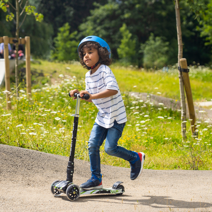 BOLDCUBE Kids Swift Green Big 3 Wheel Scooter 5+ years