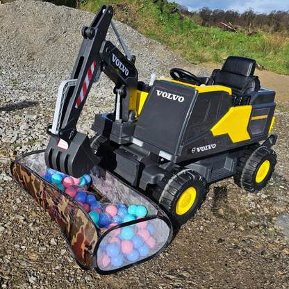 AKAC Licensed Volvo Electric Digger Ride On Excavator 2-6 yrs