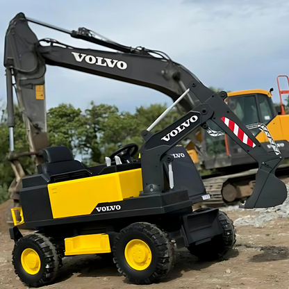 AKAC Licensed Volvo Electric Digger Ride On Excavator 2-6 yrs