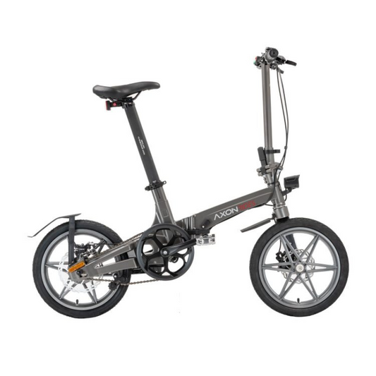 AXON Rides Pro 15Kg Folding Electric Bike - Grey 5AH