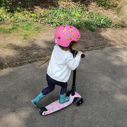 BOLDCUBE Bee Garden Pink Kids Helmet