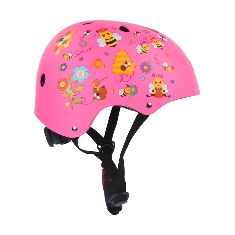 BOLDCUBE Bee Garden Pink Kids Helmet