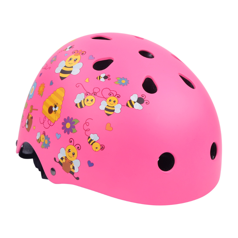 BOLDCUBE Bee Garden Pink Kids Helmet