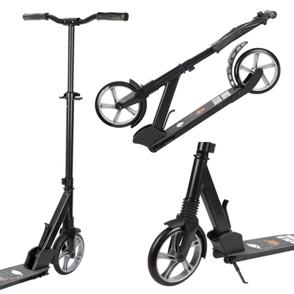 BOLDCUBE Big 2 Wheeler Scooter Black 8yrs-Adult