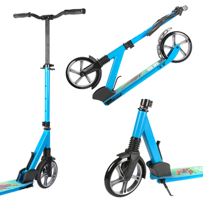 BOLDCUBE Big 2 Wheeler Scooter Cyan 8yrs-Adult