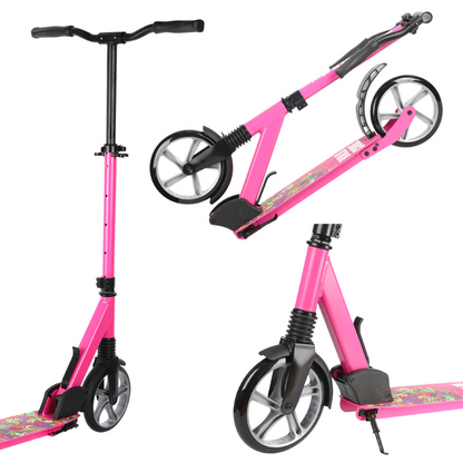 BOLDCUBE Big 2 Wheeler Scooter Pink 8yrs-Adult