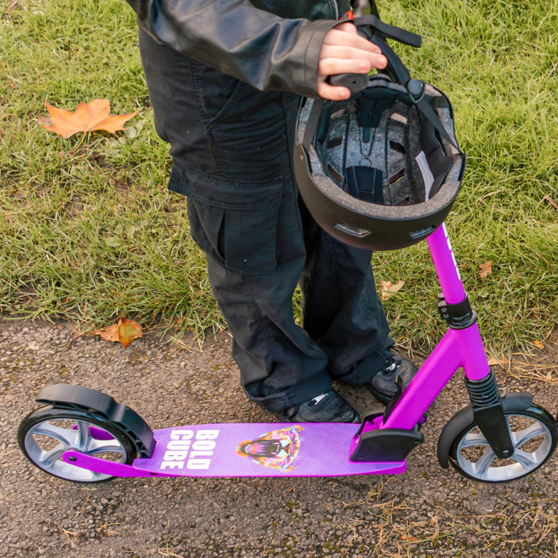 BOLDCUBE Big 2 Wheeler Scooter Purple 8yrs-Adult