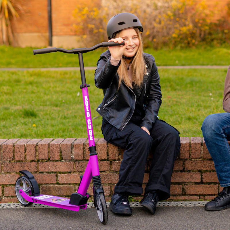 BOLDCUBE Big 2 Wheeler Scooter Purple 8yrs-Adult