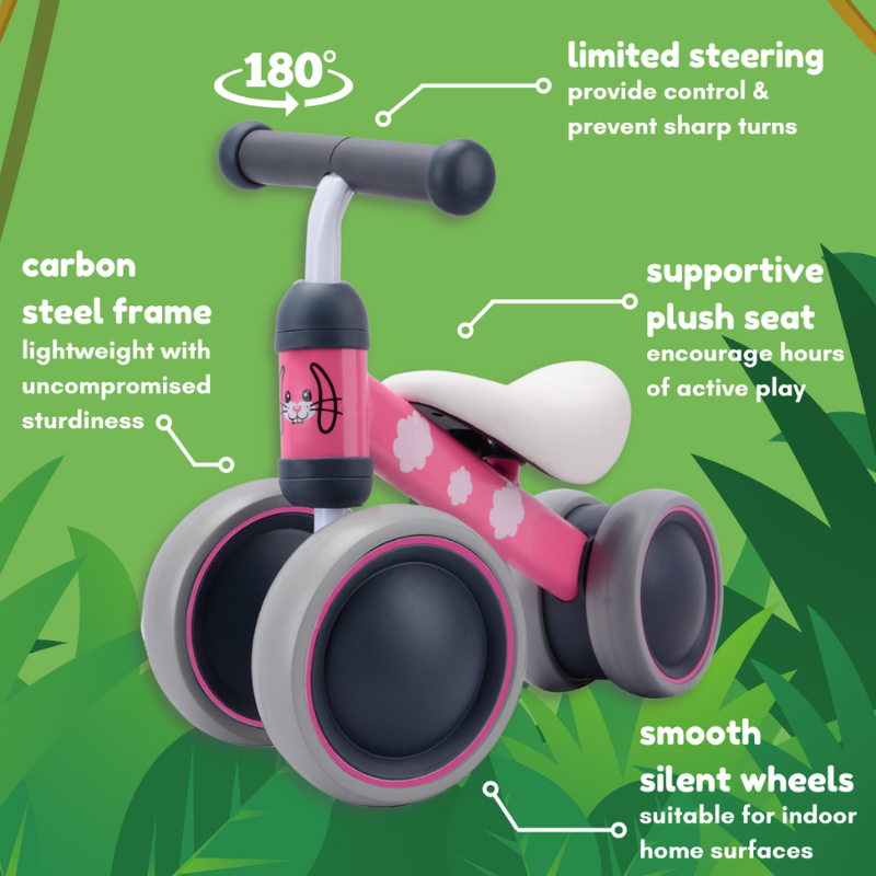 BOLDCUBE Bonnie Bunny Baby Balance Bike 6-18 months