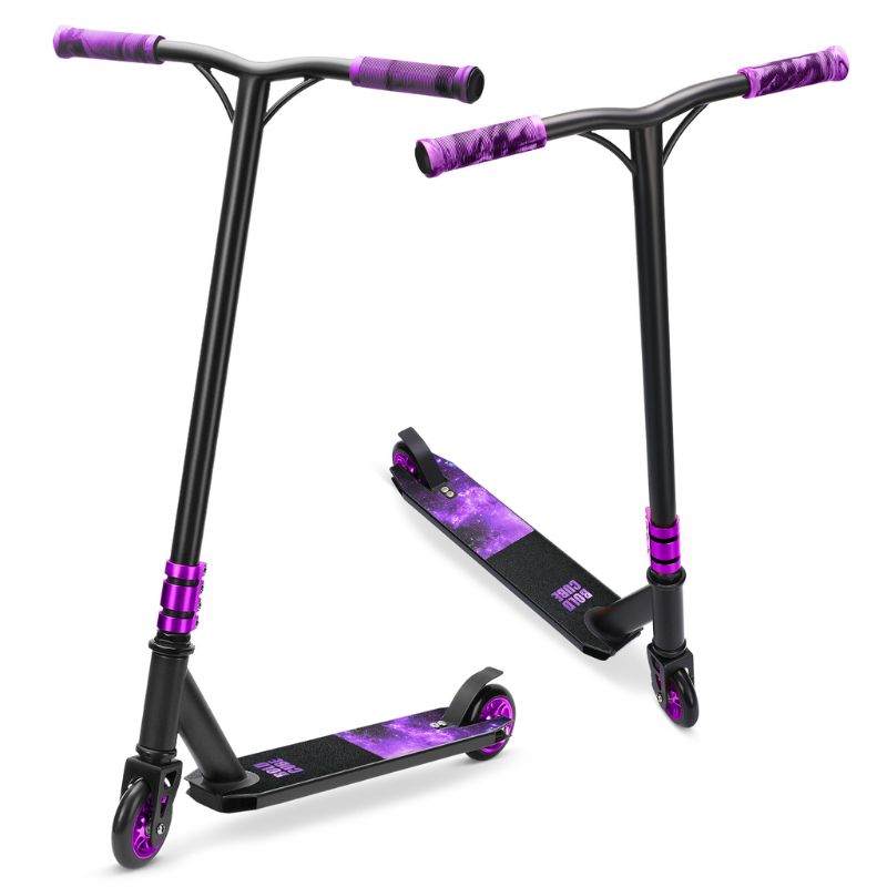 BOLDCUBE Deluxe Stunt Scooter Purple 8+ years