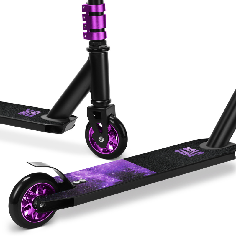 BOLDCUBE Deluxe Stunt Scooter Purple 8+ years