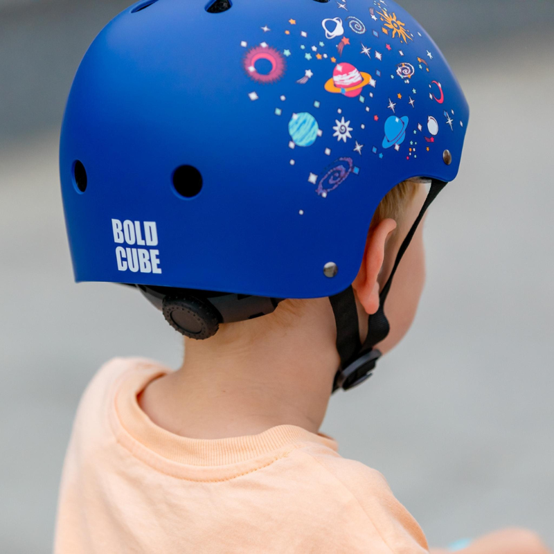 BOLDCUBE Galaxy Sky Blue Kids Helmet