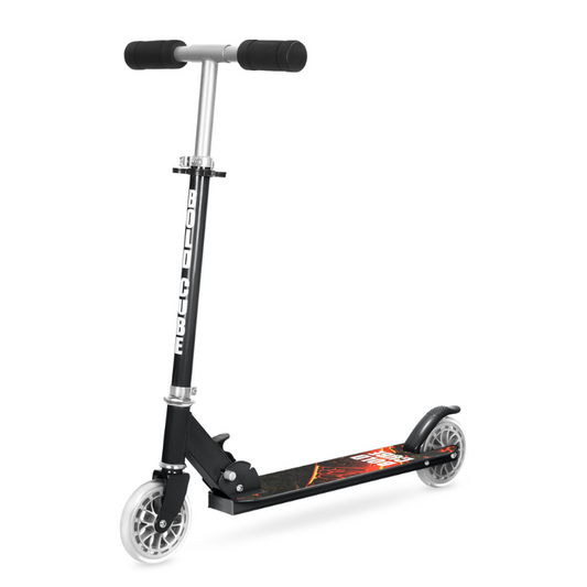 BOLDCUBE Kids 2 Wheel Foldable Scooter Black 4-9 years