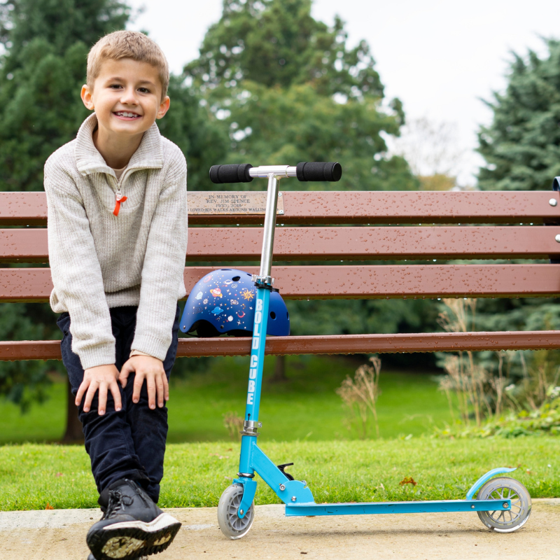 BOLDCUBE Kids 2 Wheel Scooter Blue 4-9 years