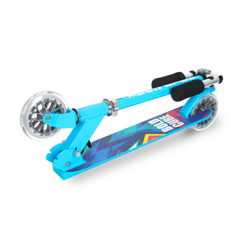 BOLDCUBE Kids 2 Wheel Foldable Scooter Blue 4-9 years