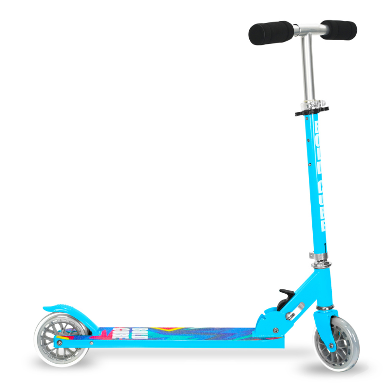 BOLDCUBE Kids 2 Wheel Foldable Scooter Blue 4-9 years