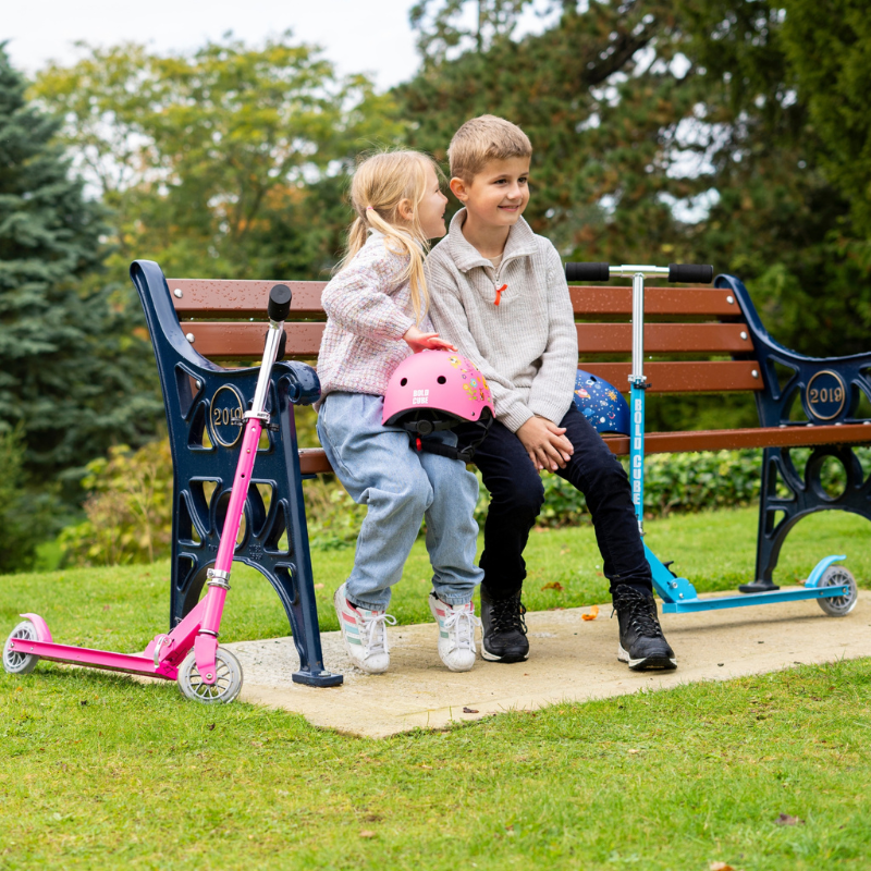 BOLDCUBE Kids 2 Wheel Foldable Scooter Pink 4-9 years