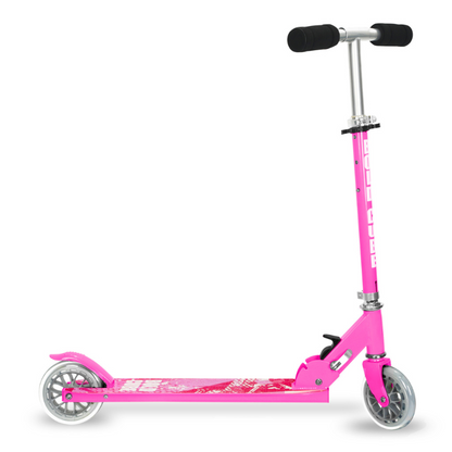 BOLDCUBE Kids 2 Wheel Foldable Scooter Pink 4-9 years