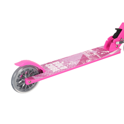 BOLDCUBE Kids 2 Wheel Foldable Scooter Pink 4-9 years