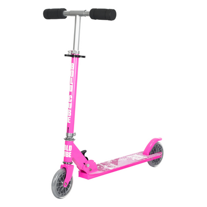 BOLDCUBE Kids 2 Wheel Foldable Scooter Pink 4-9 years