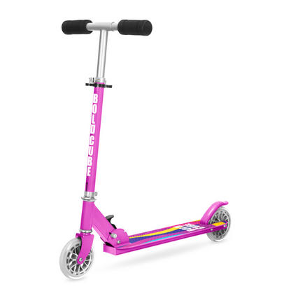 BOLDCUBE Kids 2 Wheel Foldable Scooter Purple 4-9 years