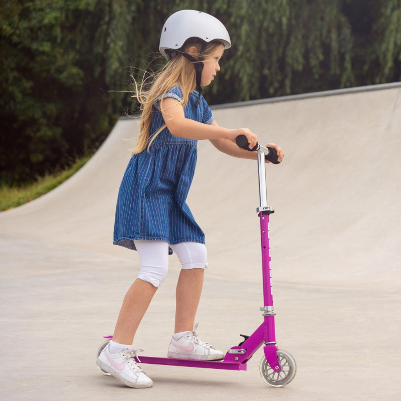 BOLDCUBE Kids 2 Wheel Scooter Purple 4-9 years