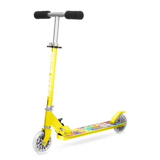 BOLDCUBE Kids 2 Wheel Scooter Yellow 4-9 years