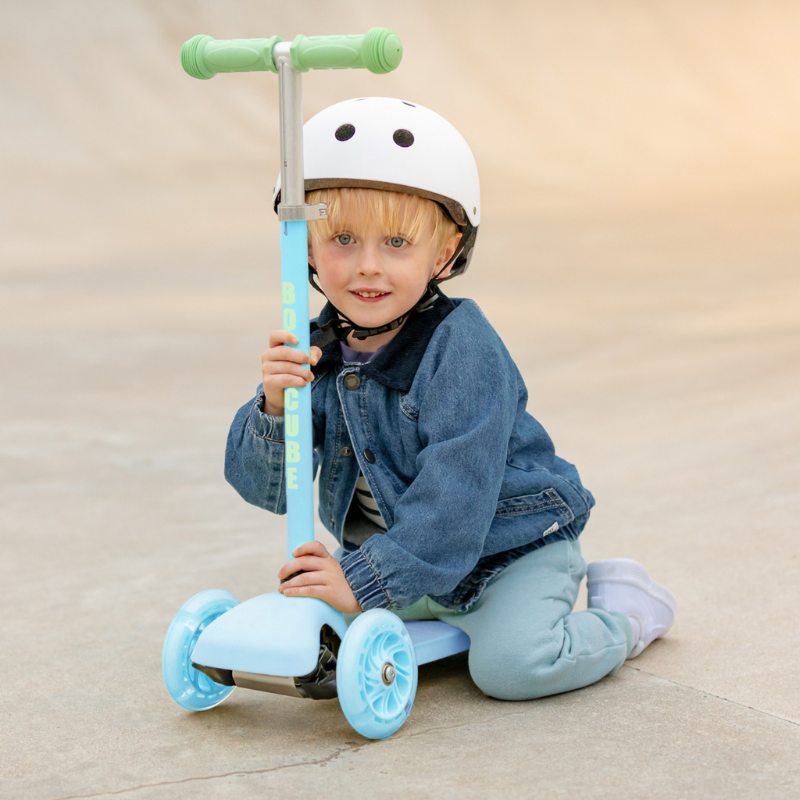 BOLDCUBE Kids Blue & Green Teeny 3 Wheel Scooter 2-5 years