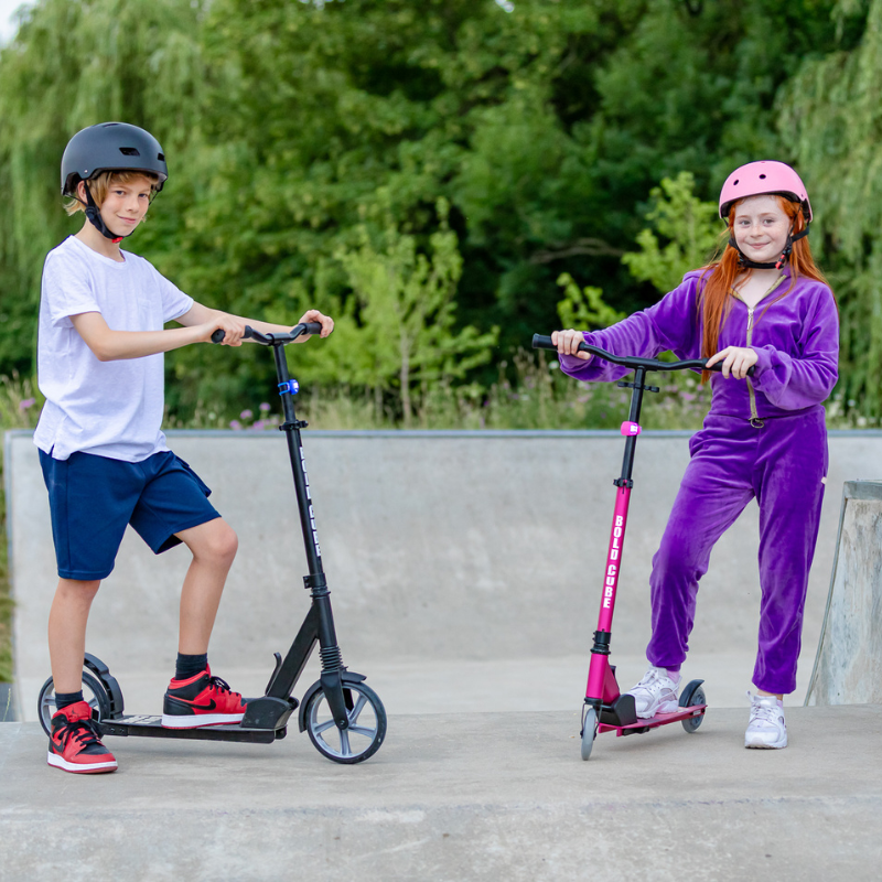 BOLDCUBE Kids Deluxe 2 Wheel Scooter Fuchsia 6-14 years