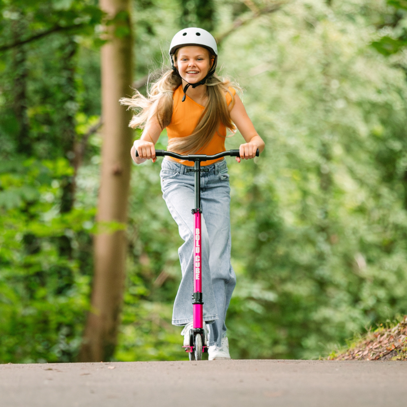 BOLDCUBE Kids Deluxe 2 Wheel Scooter Fuchsia 6-14 years