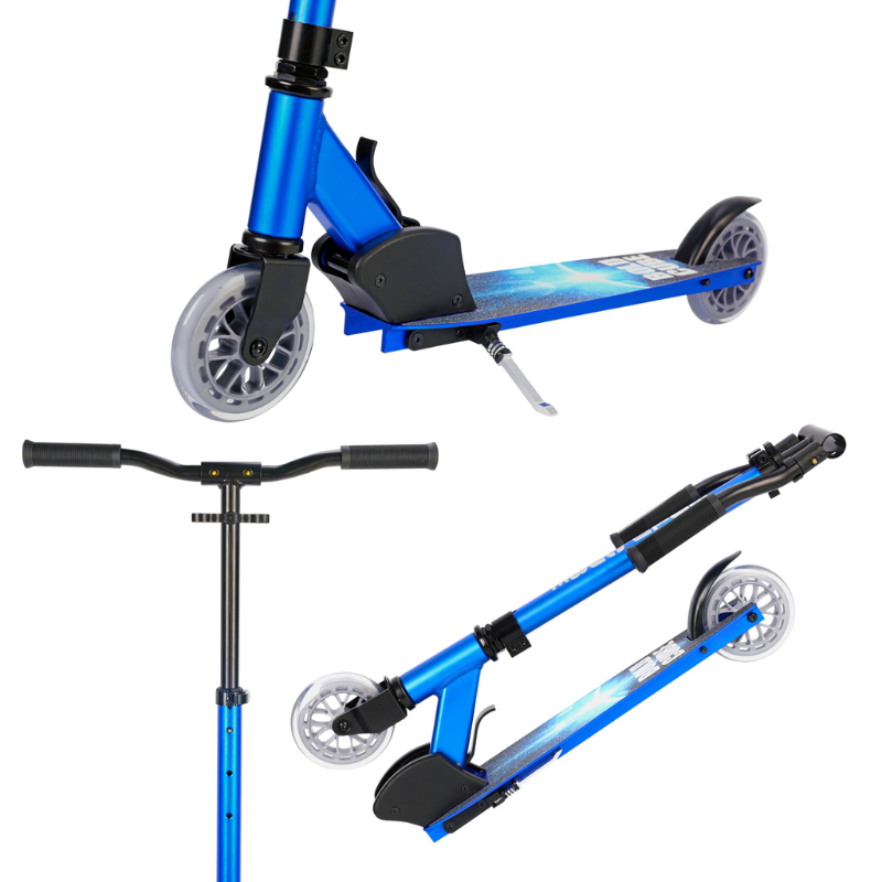 BOLDCUBE Kids Deluxe 2 Wheel Scooter Sapphire 6-14 years